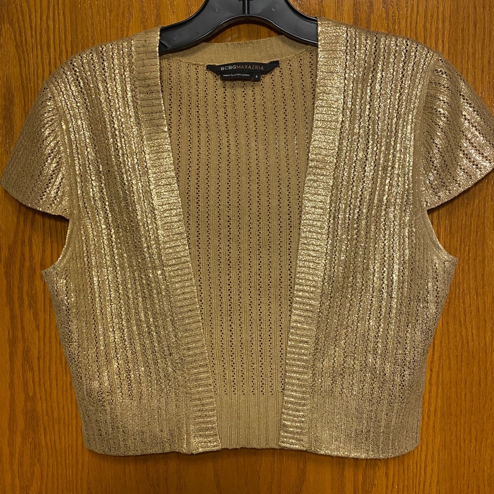 BCBG gray top
